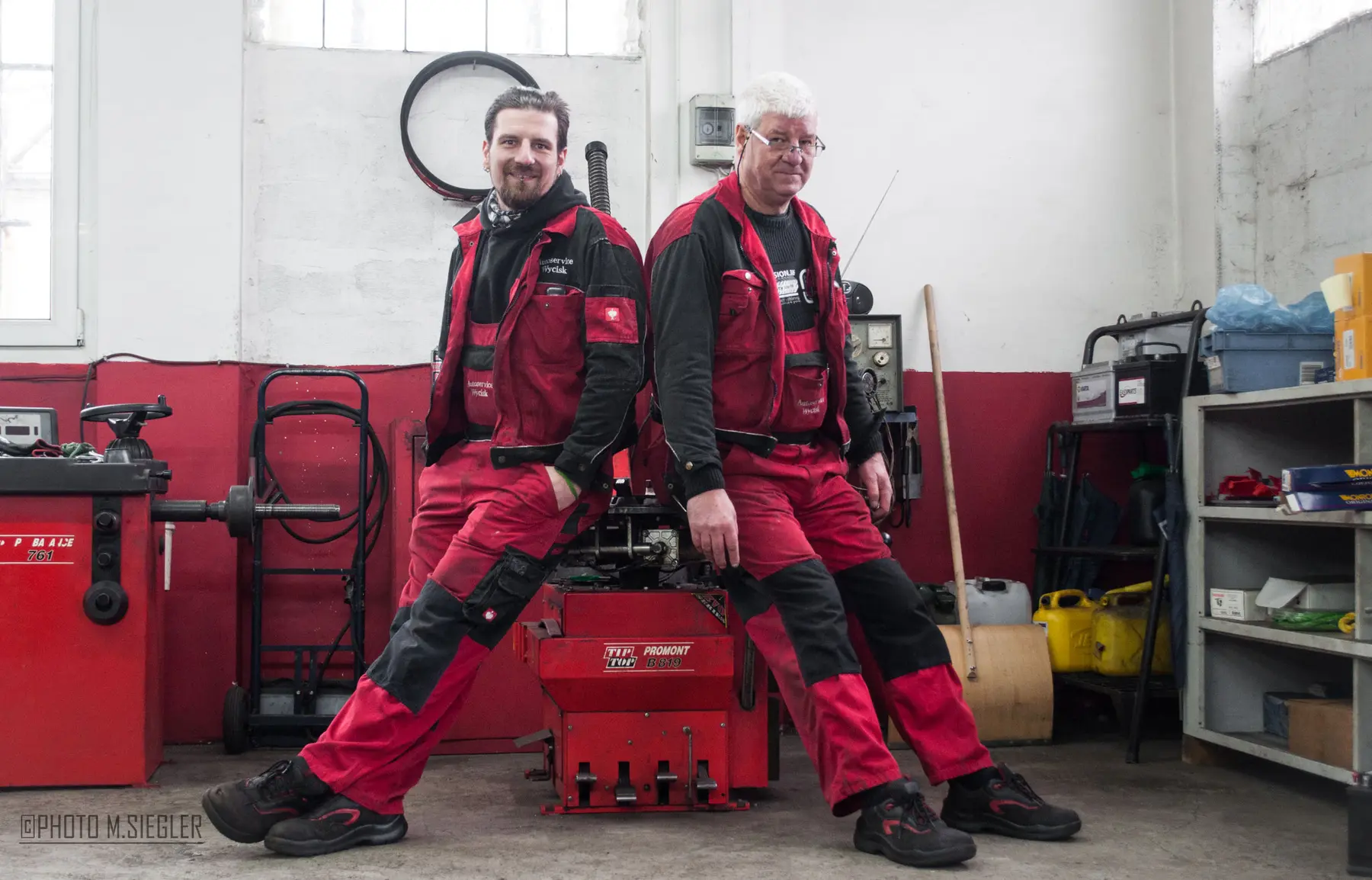 Frank und Norman Wycisk in der Werkstatt